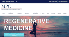 Desktop Screenshot of michiganpain.com