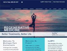 Tablet Screenshot of michiganpain.com